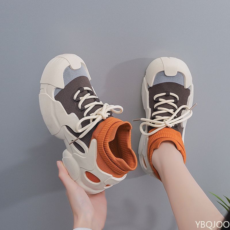 Fashion Fashionable versatile Women's Casual comfortable Sports Shoes Lightweight Breathable Color Blocking Shoes Women Sneakers