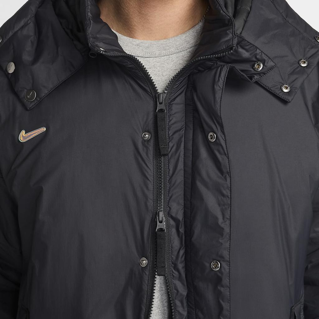 Nike Therma-Fit Culture Football Loose Comfortable Fashionable Versatile Jacket Men Jacket Black White FZ0529-010