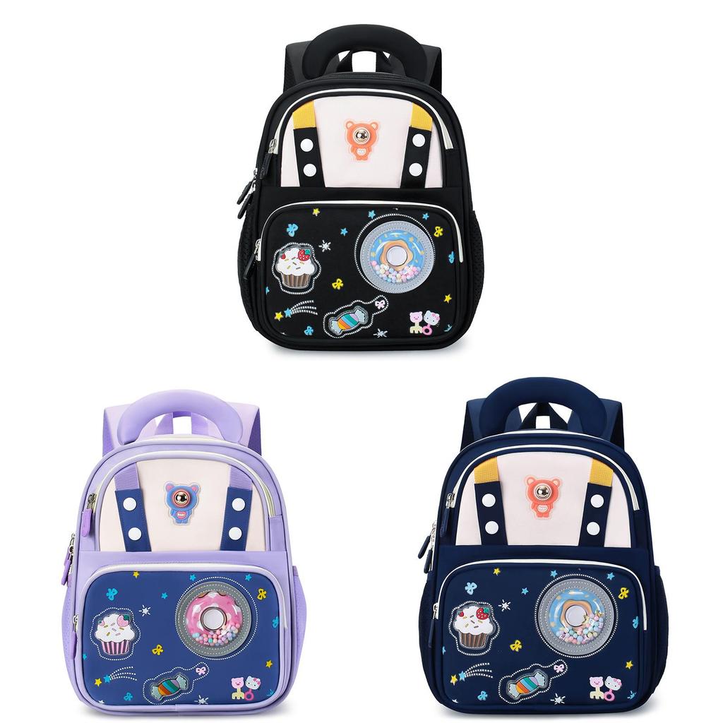 Preschool Kids Backpack With Anime Patterns For Children Breathable Nylon And Light Load