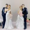 Topper Elegant Tort Nuntă Mire & Mireasă - Decorațiune pentru Aniversare, Petrecere Burlăcițe, Petrecere de Logodnă