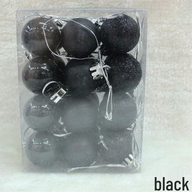 Na skladě: Sada 24 kusů 3cm lesklých vánočních koulí na ozdobu stromku