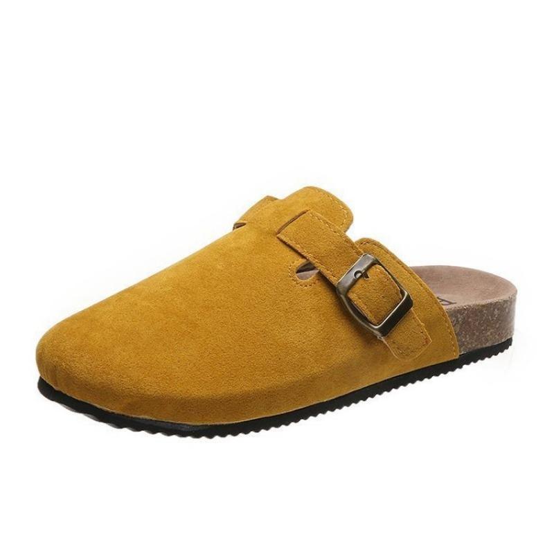 Baotou Slippers Female Couple Cork Drag Wish Large Size Shoes Casual Half Drag Lazy Shoes Tide