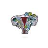 Creative Medical Organs Enamel Brooch Brain Lung Heart Chest Uterus Flower Wave Mechanical Heart Metal Badge Lapel Pins Jewelry