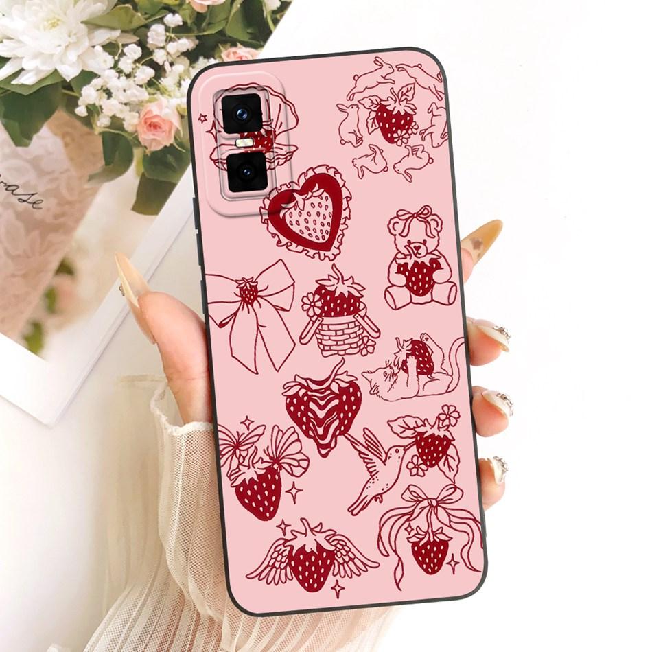 For Infinix GT 30 Pro X6873 Cute Cat Flower Cartoon Phone Case For Infinix GT30 Pro 5G Shockproof Soft Silicone Covers Bumpers