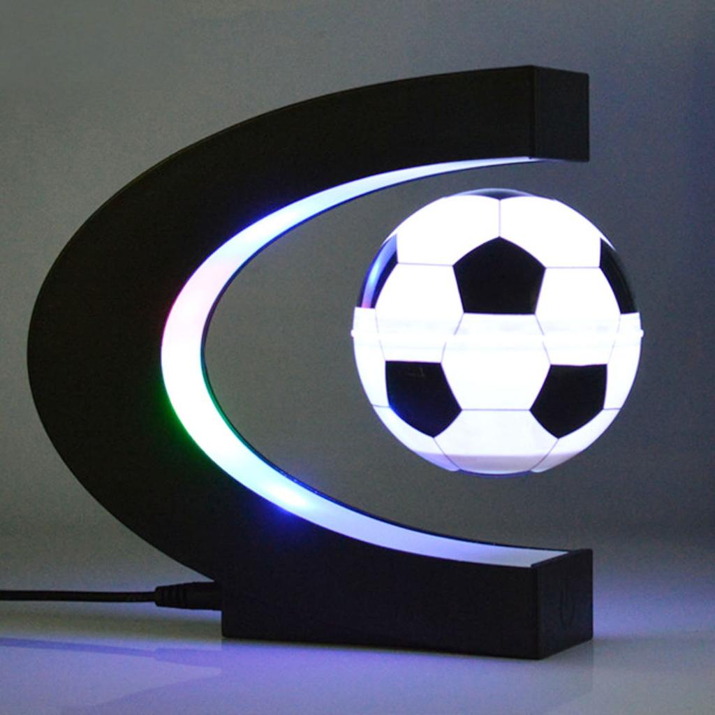 Magnetic Levitation Soccer with C Shape Base for Kids Magnetic Float Low Friction Levitating Soccer for Birthday