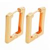 Xiyin hot-selling copper earrings fashionable light luxury high sense exquisite square earrings women spot