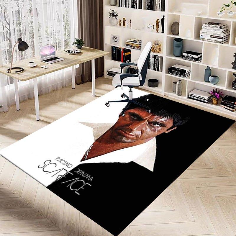 1pz Tappetino per Sedia da Ufficio Scarface Morbido, Confortevole, Per Tutte le Stagioni, Perfetto per la Casa, la Camera da Letto o l'Arredamento dell'Ufficio, Regalo Perfetto per