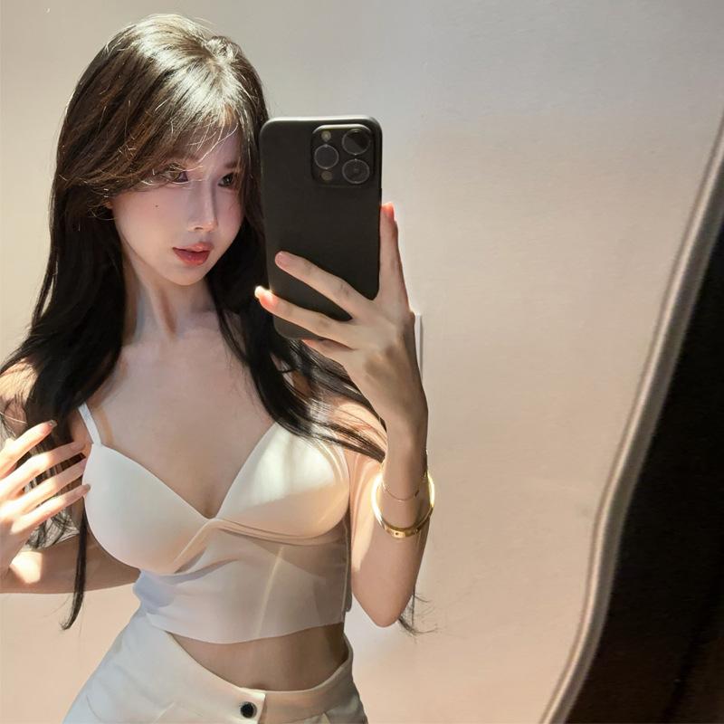 

Женское французское нижнее белье с красивой спинкой, собирающее грудь, золотая жемчужная цепочка One Size