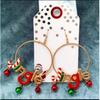 Creative Cute Christmas Bell Earrings - Trendy European & American Style