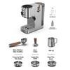 HiBREW H13 Dual Boiler Espresso Machine With Touchscreen,Multi-Functional Brewing and Hot/Cold Extraction,20 Bar