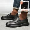 [Cowhide and Velvet] Winter Warm Workwear Commuter Low Cut Men's Shoes