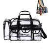Premium Clear Travel bag Makeup Organizer PVC Toiletry Bag Transparent Cosmetic Bag for Women for Toiletries Adjustable Strap