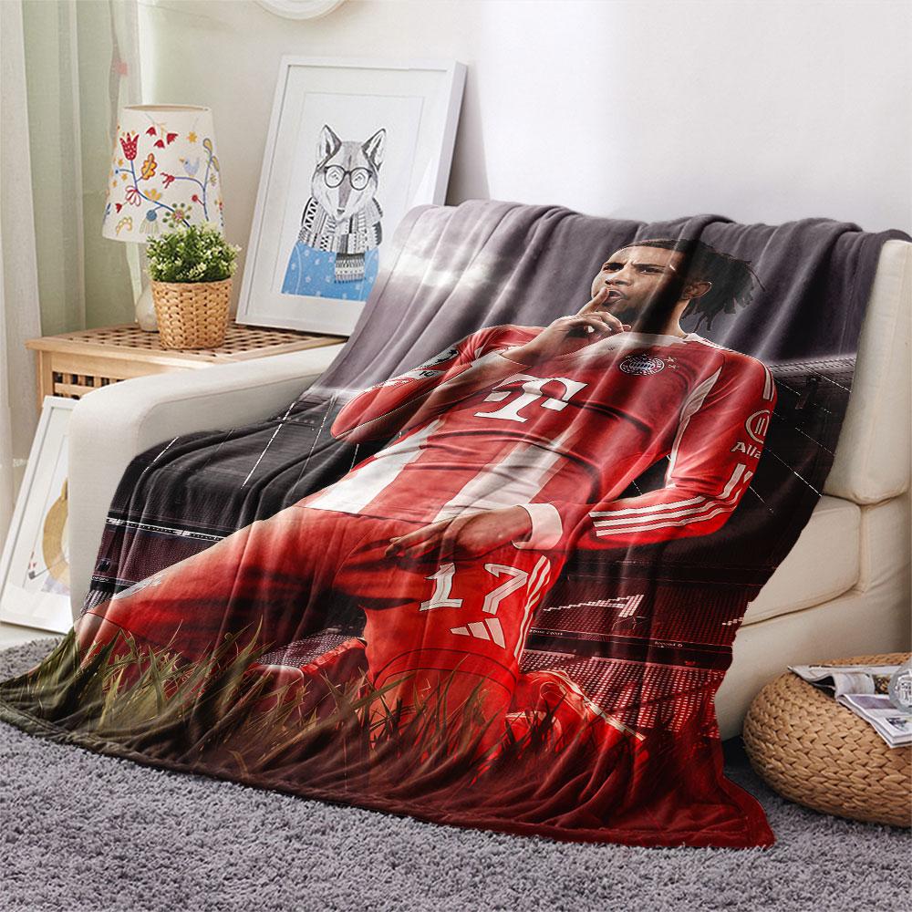 Michael Olise Printed Flannel Blanket, Soft Throw for Bedroom Sofa, Washable,soccer Fan Merchandise, Great Gift.