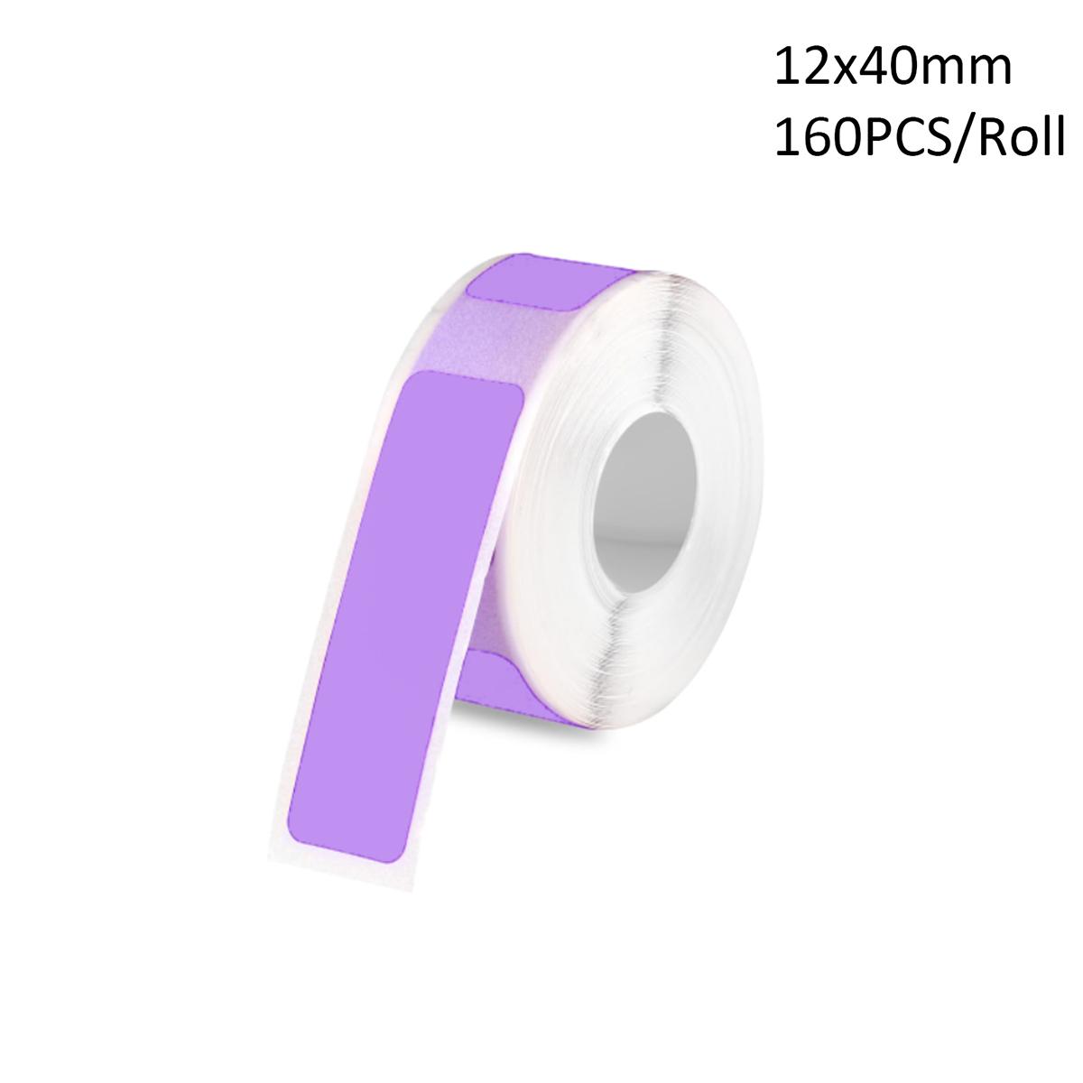 

Purple 1.2cm X 4.0cm (12Mm X 40Mm), 1 Roll of Phomemo D30 Compatible Thermal Self-Adhesive Labels Suitable for Home, Office And School Use 1 Roll аметист