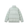 Fila Fusion Letter Zipper Stand Collar Long Sleeve Warm Windproof Puffer Jacket Men outerwear Gray T11M345905F-GY