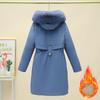 Fleece and Thicker Overcome Women's Medium and Long Winter Korean Version Loose Women's Coat