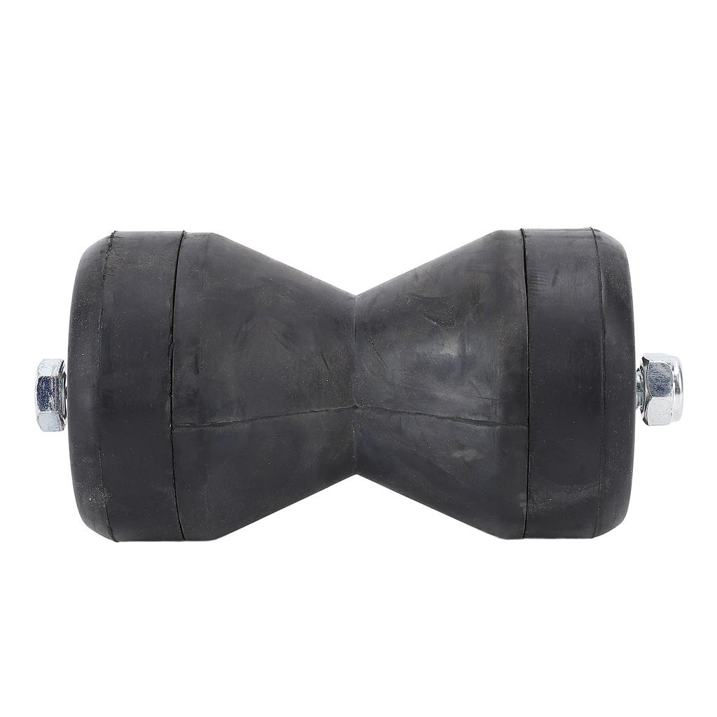 Boat Bow Trailer Roller Shockproof 95mm Black Rubber Bow Stop Bell Roller Enduring Marine Tool for