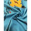 Women's Bohemian Print V-neck Button-up Seven-quarter Sleeve Skirt Dress