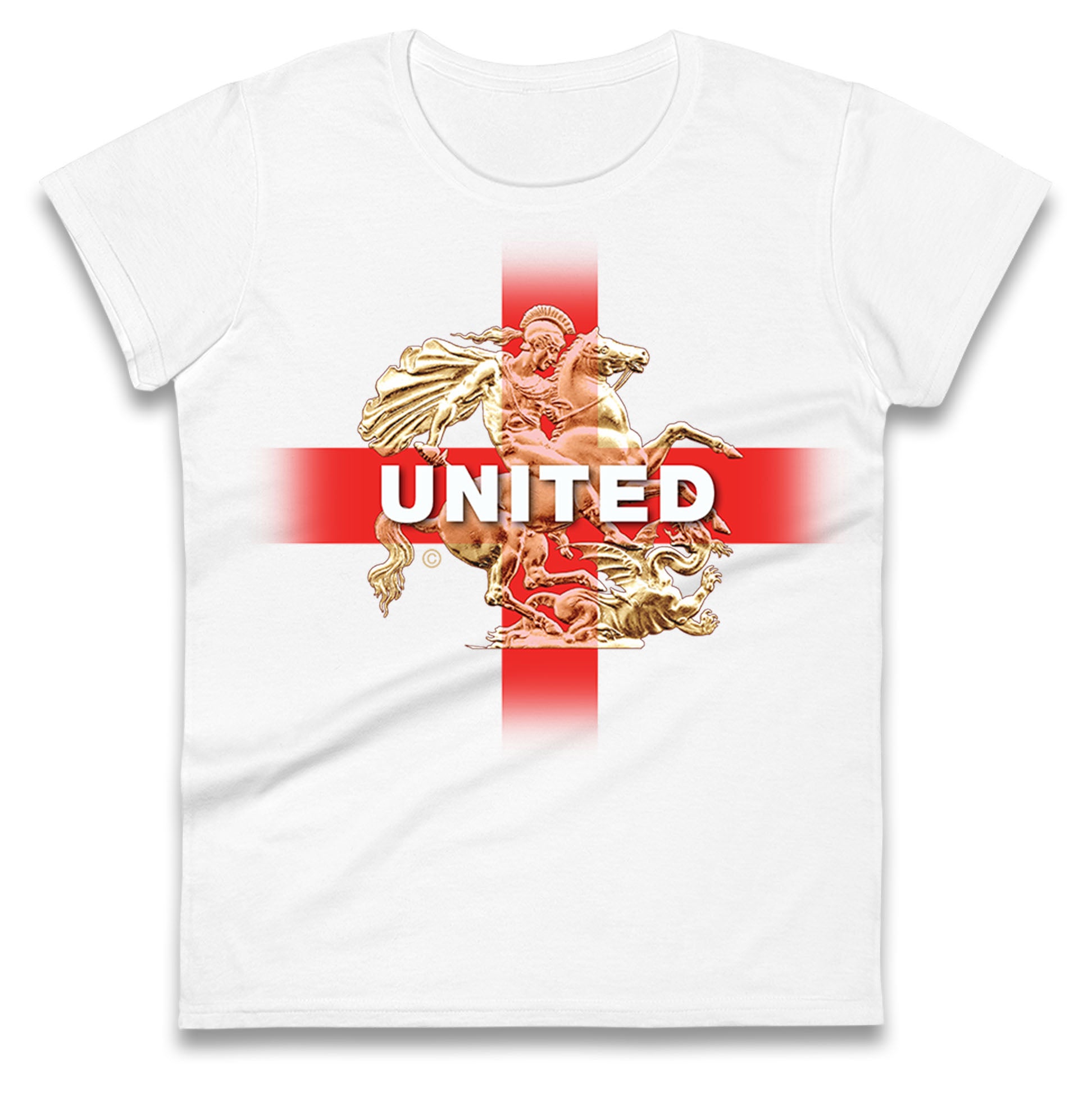 United St George & The Dragon Womens Tee T Shirt Mens Tops Unisex Top S