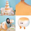 Steamed Bread Cute Plush Stuffed Animal Decorative Pillow For Kids Room Girls