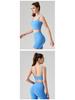 Women's Seamless Yoga Vest with Chest Pads - Soft, Glutinous, Square Neck, Beautiful Back Design