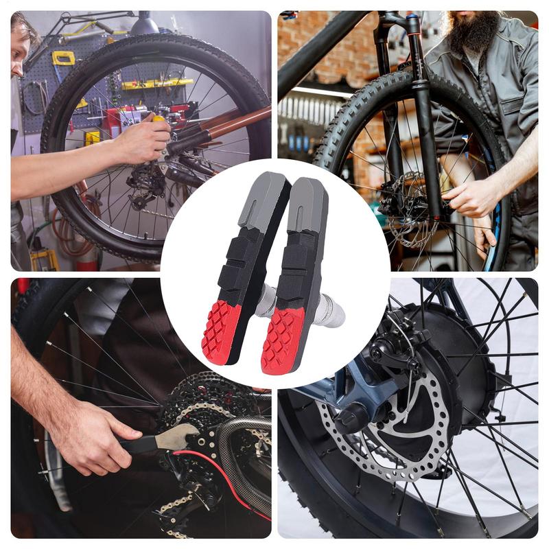 Brake Pads Bike High Performance Cycling Brake Blocks Stable And Powerful Braking Replacement For Enthusiasts Mountain Bicycles