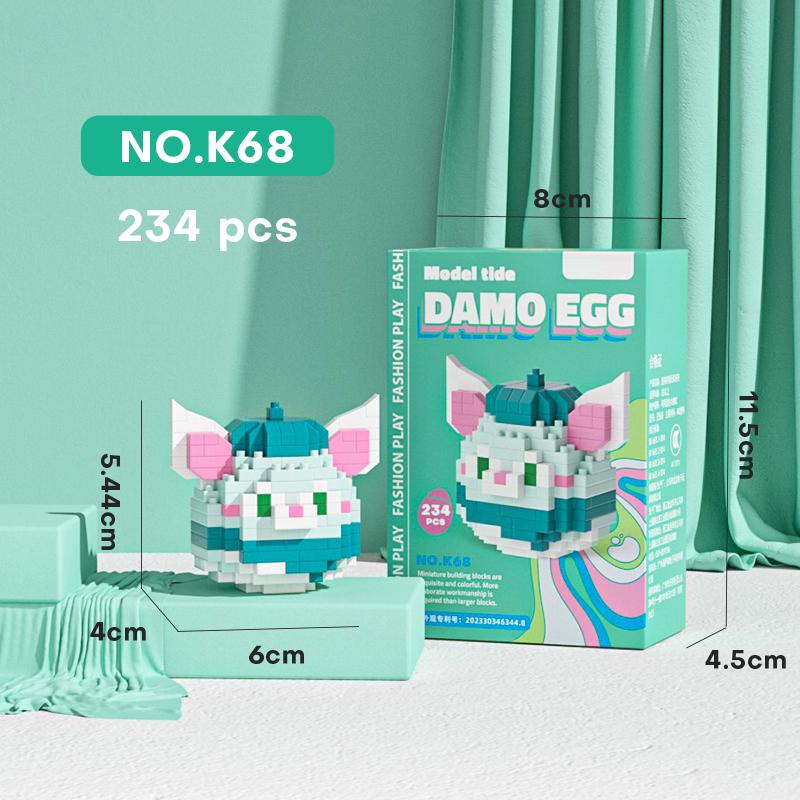 MINISO Sanrio Disney Anime Cartoon Actionfiguren Diamant Mikro Kleine Partikel Bausteine Hello Kitty Stitch Kinderspielzeug