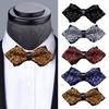 Bow Tie Sparkling Rhinestones Decor Sharp Corner Design Bow Tie Weddings Business Parties Suit Accessories