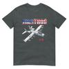 A10 Warthog Military Airplane Pilot With American Flag Gift TShirt