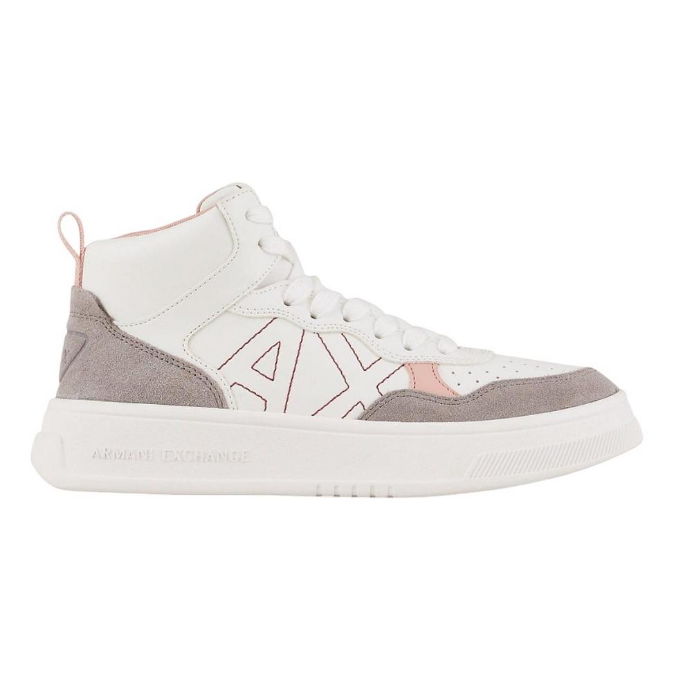 Armani Exchange Dame/Damer Semsket Skinn Sneakers