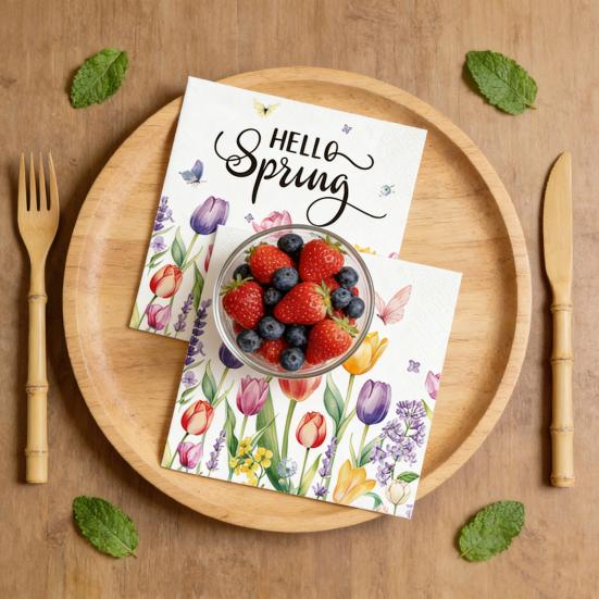 Akvarelový květinový ubrus kulatý tulipán divoká květina párty sváteční ubrus kryt na konferenční stolek pro jídelní stůl piknik grilování párty dekorace