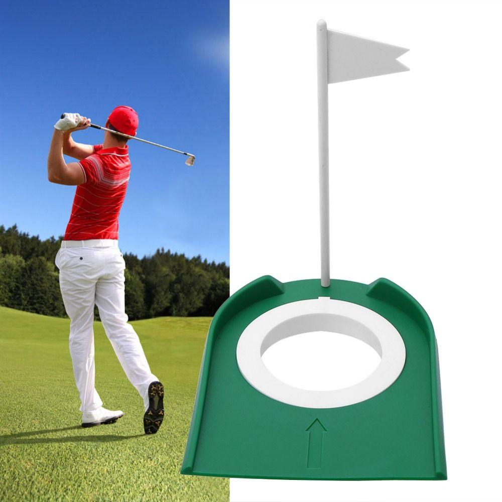 With Flag Golf Putting Cup Portable Design Golf Putting Hole  Outdoor Practice