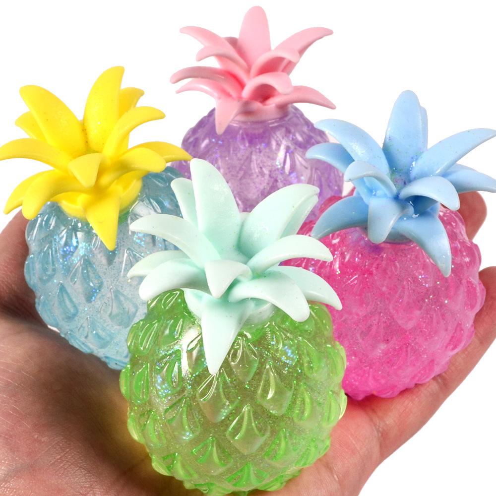 New Cute Funny Little Pineapple Maltose Fruit Squeeze Pinch Toy Adult Stress Relief Kids Gift Anti-Stress Vent Ball Slow Rebound