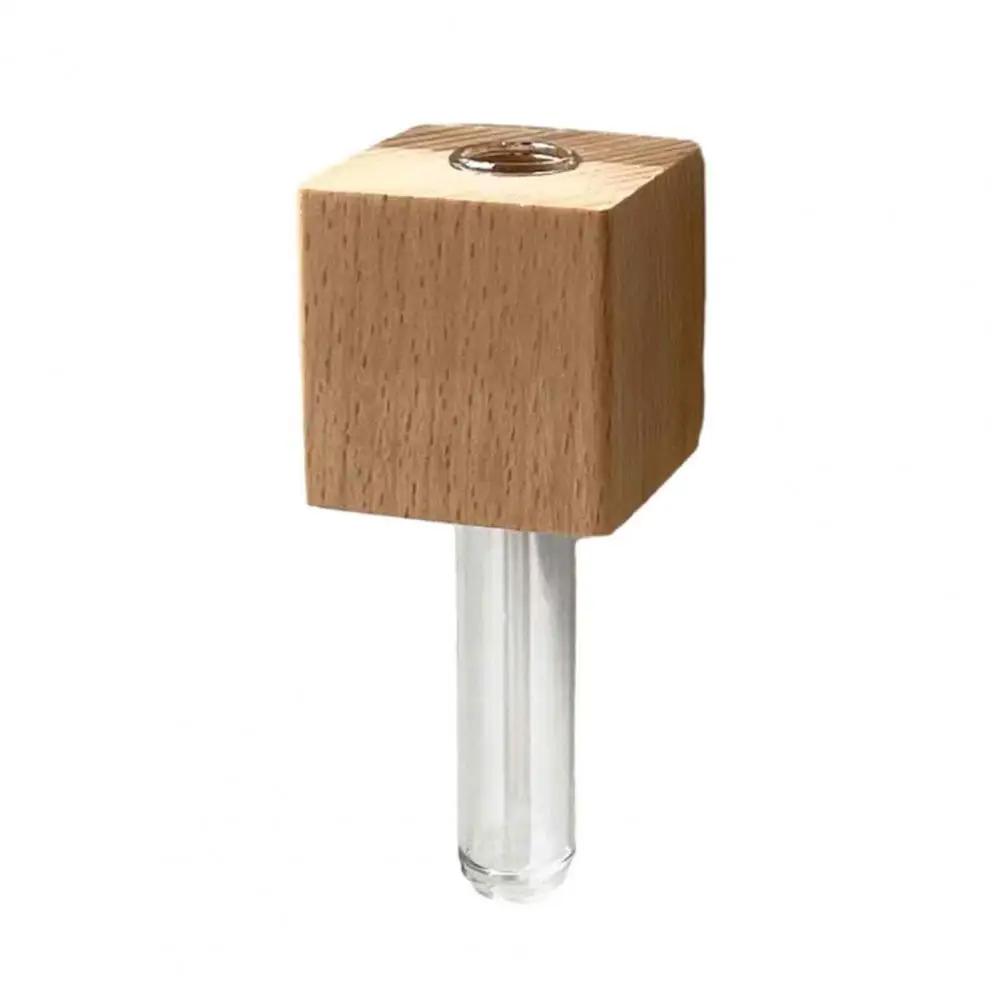 

Магнитная ваза для цветов Элегантная деревянная ваза-пробирка Магнит для гидропонных растений, размножения, дома, офиса, кухни, шкафчика, холодильника хаки