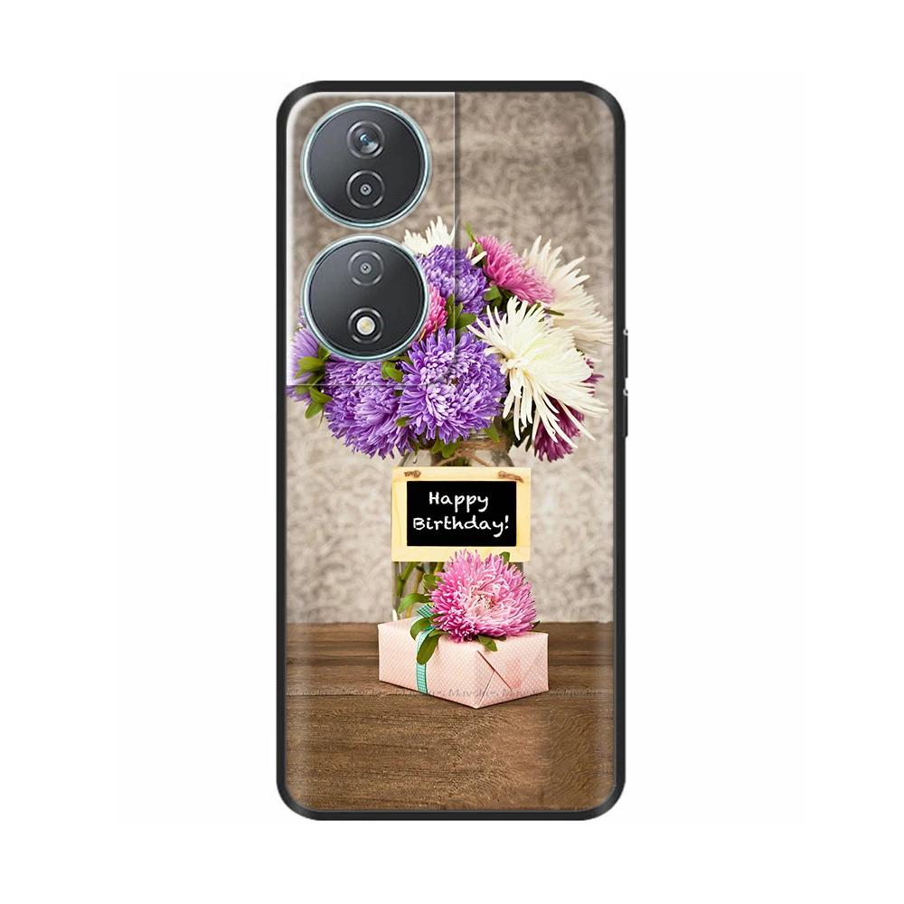 Für Honor X7b Hülle Bemalte Cartoon-Blume Silikon Funda TPU Weiche Abdeckung Für Honor X7B 5G Hüllen Für Honor 90 Smart Schutzhülle