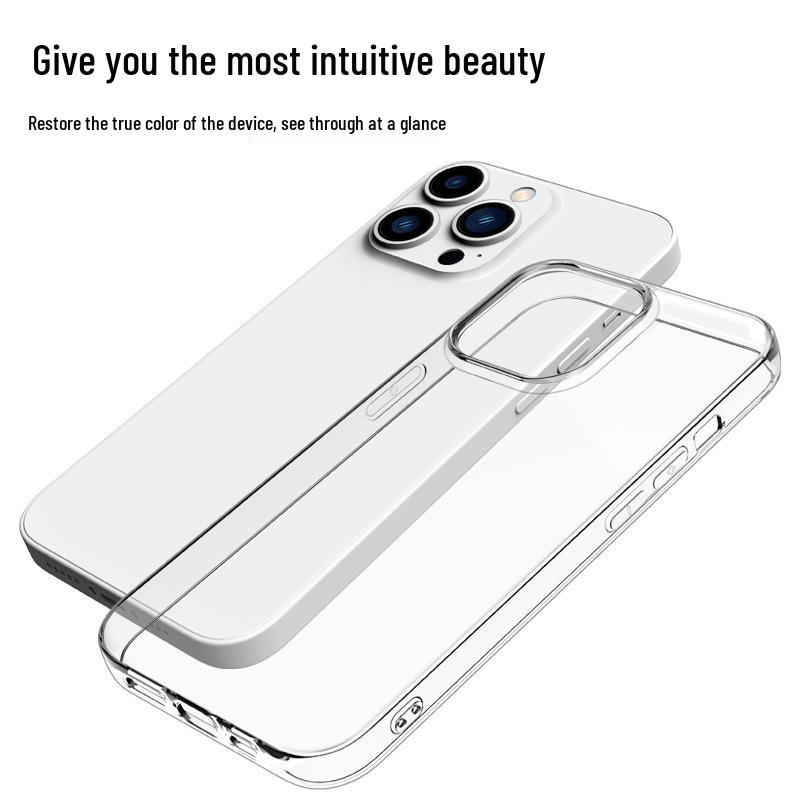 Transparent TPU Soft Shell Full Coverage Case for iPhone 16 Pro