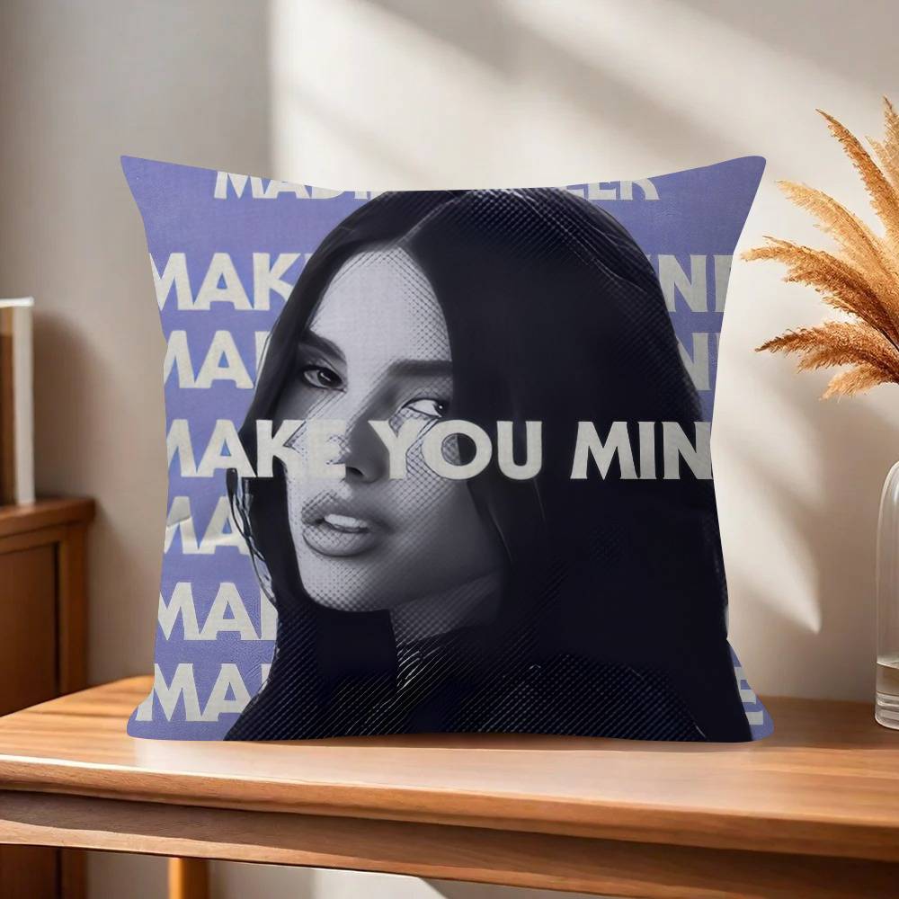 Singer Madison Beer Office Cushion Pillowcase Car Cushion CoverXCM Lumbar Pillowcase Sofa Pillowcover