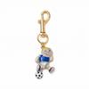 European DIY Fashion Keychain & Brooch: 18K Copper-Plated Pendant Accessories for Bags