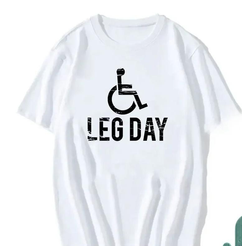 Lustiges Bodybuilder-T-Shirt mit Grafikprint fürs Beintraining – lässig-elegant und mit witzigem Aufdruck.