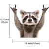 Raccoon Pattern Car Side Window Decal Vinyl Stickers Perforated Funny Car Window Decal Left and Right Side Window Cling, 11.61'' x 10.24''
