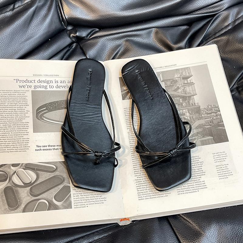 Summer Beach Flip Flop Women's Flats Slippers Comfort Slip On Slides Casual Dress Street Style Shoes