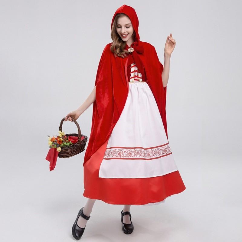 Charming Little Red Riding Hood Cosplay Gown For Women Perfect For Halloween And Events