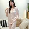 Elegant Ice Silk Women's Pajamas: Summer Short Sleeve, Light Luxury, Versatile Home Wear, Douyin's Hot Seller