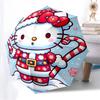1pc Christmas Hello Kitty Automatic Folding Umbrella] Durable Iron Frame & Rod, Portable Folding, Makes a Great Holiday Gift yy251016262