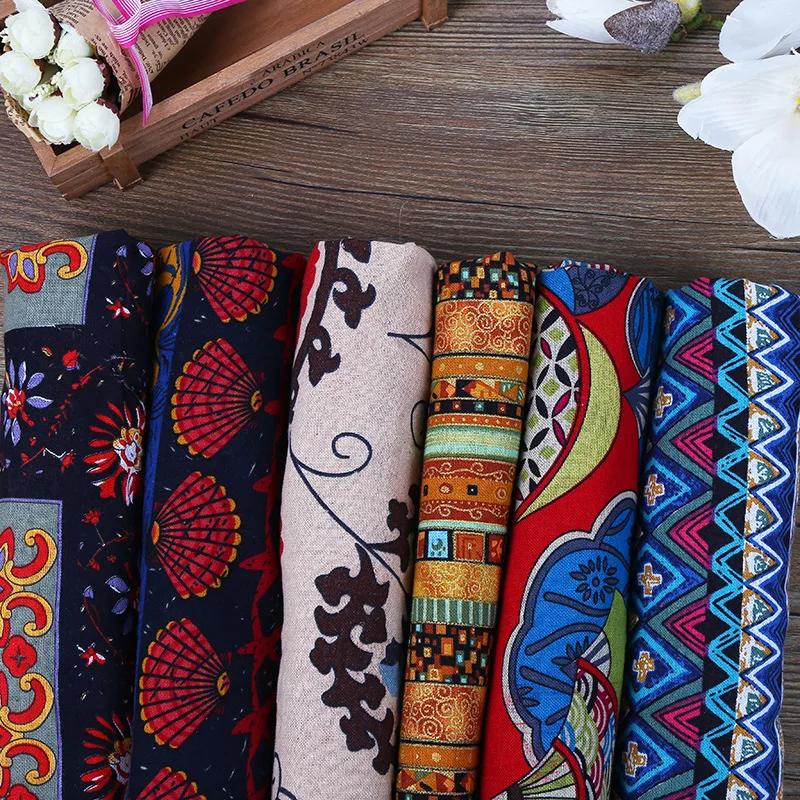 100x145cm Ethnic Characteristic Printed Aborigines Cotton Fabric For DIY Decoration Textile Sewing Quilting Fabrics Tablecloth