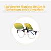 Sunglasses Clip Type Myopia Glasses Polarized Light Color-changing Sunglasses for Men and Women Driving Fishing Day and Night Night Vision