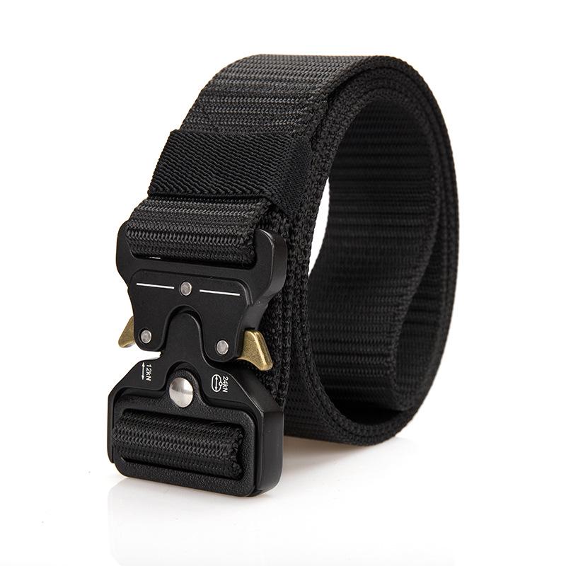 Cobra Tactical Nylon & Leather Men's Belt - Versatile Canvas Trouser Accessory