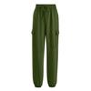 Women's Fashion Drawstring Sports Work Pants Loose Color Casual Pants