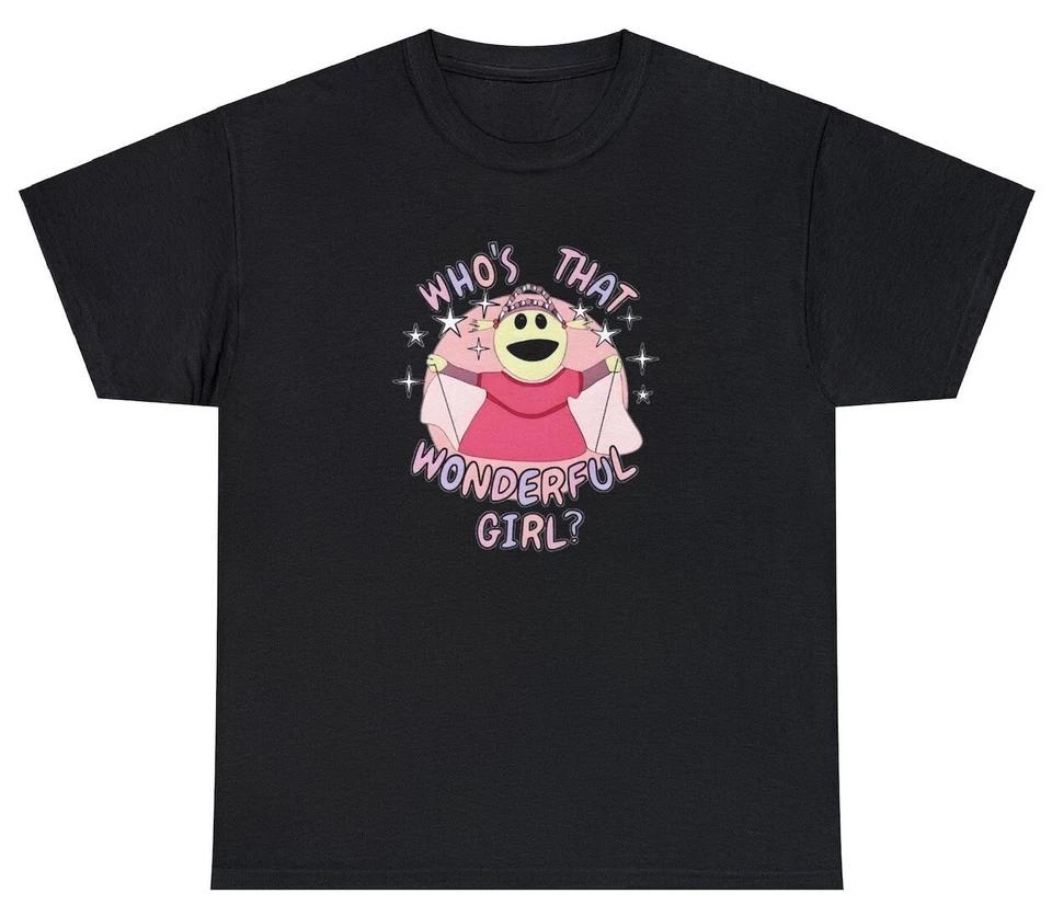 

Who s That Wonderful Girl Mona Nanalan T Shirt Funny Cartoon Princess Lover Tee XL