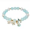 Elegant Crystal Butterfly Beaded Bracelet